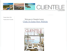 Tablet Screenshot of clienteleluxury.net